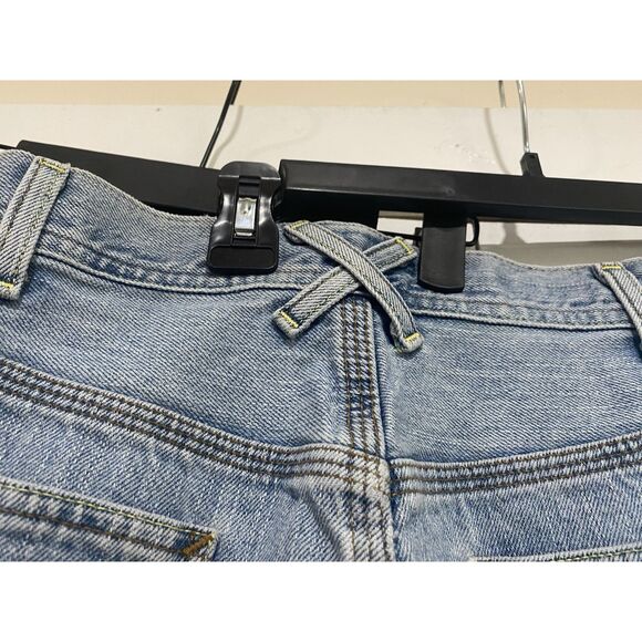 VTG Tommy Hilfiger Jean Shorts Mens 40 Carpenter Fit Blue Denim Baggy Skater Y2K - Picture 14 of 15